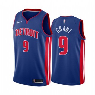 Detroit Pistons #9 Jerami Grant Blue 2020-21 Stitched NBA Jersey2