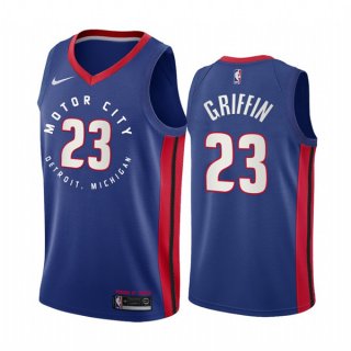 Detroit Pistons #23 Blake Griffin Navy Motor City Edition 2020-21 Stitched NBA Jersey