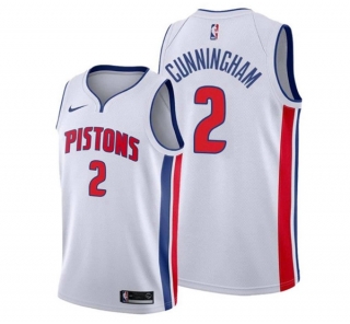 Detroit Pistons #2 Cade Cunningham White Stitched Jersey