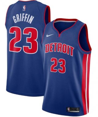 Detroit Pistons Blue #23 Blake Griffin Icon Edition Stitched Swingman NBA Jersey