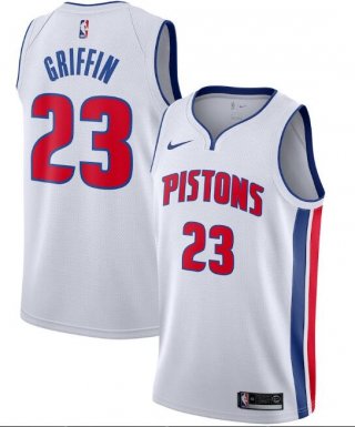 Detroit Pistons White #23 Blake Griffin Association Edition Stitched Swingman NBA Jersey
