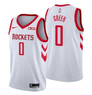 Houston Rockets #0 Jalen Green White Association Edition Stitched Jersey