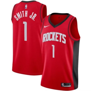 Houston Rockets #1 Jabari Smith Jr Red Stitched Basketball Jersey