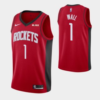 Houston Rockets #1 John Wall Red Stitched NBA Jersey