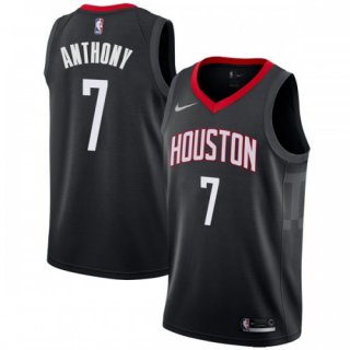 Houston Rockets #7 Carmelo Anthony Black Swingman Statement Stitched