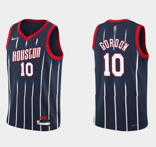 Houston Rockets #10 Eric Gordon Navy 75th Anniversary City Stitched Jersey