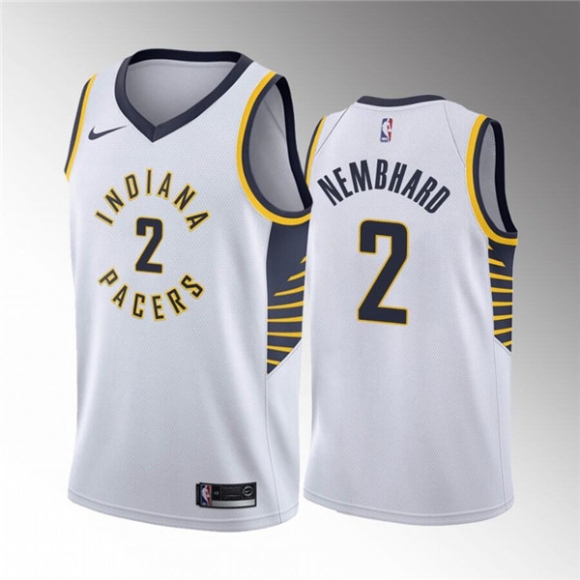 Indiana Pacers #2 Andrew Nembhard White Icon Edition 75th Anniversary Stitched