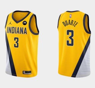Indiana Pacers #3 Chris Duarte Gold Statement Edition Basketball Stitched Jersey