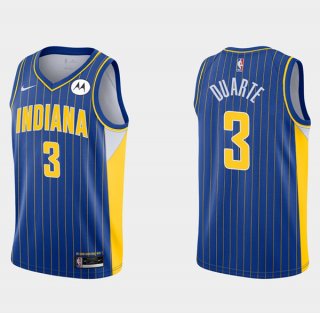 Indiana Pacers #3 Chris Duarte Royal City Edition Basketball Stitched Jersey