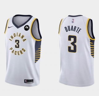 Indiana Pacers #3 Chris Duarte White Association Edition Basketball Stitched Jersey