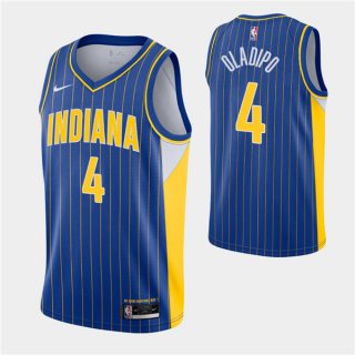 Indiana Pacers #4 Victor Oladipo Royal City Swingman 2020-21 Stitched NBA Jersey