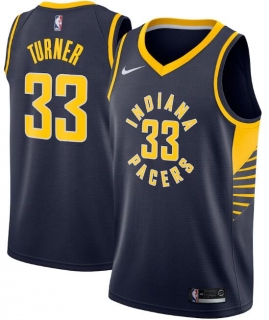 Indiana Pacers Navy #33 Myles Turner Icon Edition Swingman Stitched NBA Jersey