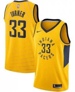 Indiana Pacers Yellow #33 Myles Turner Statement Edition Swingman NBA Stitched Jersey