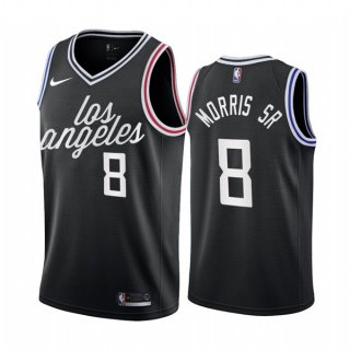 Los Angeles Clippers #8 Marcus Morris Sr. 2022-23 Black City Edition Stitched Jersey
