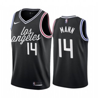 Los Angeles Clippers #14 Terance Mann 2022-23 Black City Edition Stitched Jersey