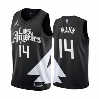 Los Angeles Clippers #14 Terance Mann 2022-23 Black Statement Edition Stitched
