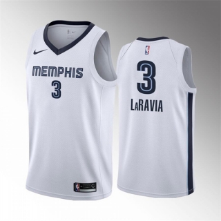 Memphis Grizzlies #3 Jake LaRavia 75th Anniversary Statement Edition White Stitched