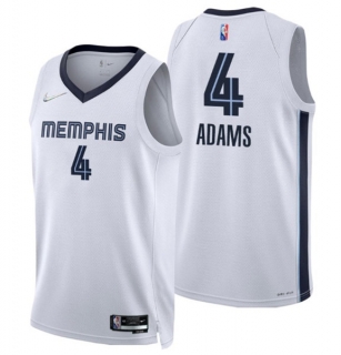 Memphis Grizzlies #4 Steven Adams White 75th Anniversary Stitched Jersey