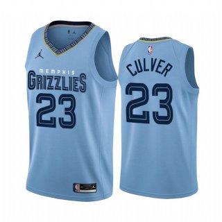 Memphis Grizzlies #23 Jarrett Culver 2022-23 Light Blue Statement Edition Stitched