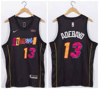 Miami Heat 2021-22 City Edition #13 Bam Adebayo Black Stitched Jersey