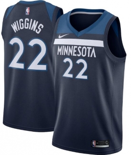 Minnesota Timberwolves Navy #22 Andrew Wiggins Icon Edition Stitched NBA Jersey