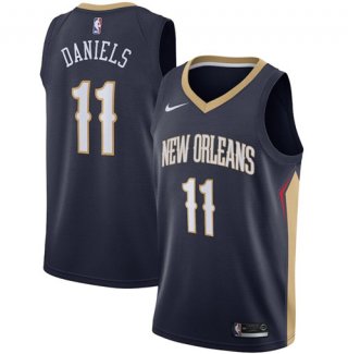 New Orleans Pelicans #11 Dyson Daniels Navy Icon Edition Stitched Jersey