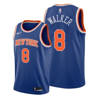 New York Knicks #8 Kemba Walker Blue Stitched Basketball Jersey