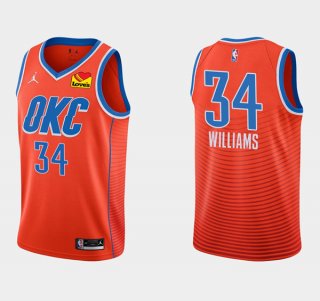 Oklahoma City Thunder #34 Kenrich Williams Stitched NBA Jersey