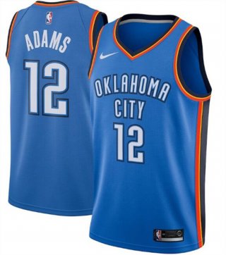 Oklahoma City Thunder Blue #12 Steven Adams Icon Edition Stitched NBA Jersey