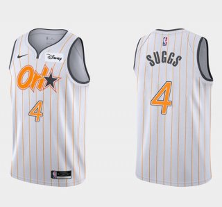 Orlando Magic #4 Jalen Suggs White City Edition Stitched Basketball Jersey