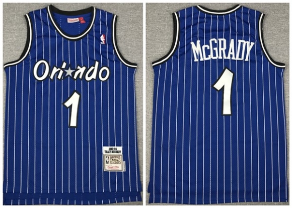 Orlando Magic #1 Tracy McGrady 2003-04 Blue Stitched NBA Jersey