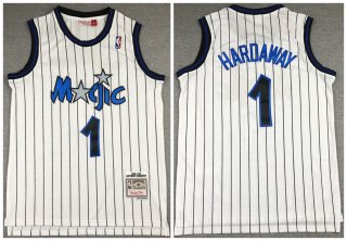 Orlando Magic White #1 Penny Hardaway 1993-94 Stitched NBA Jersey