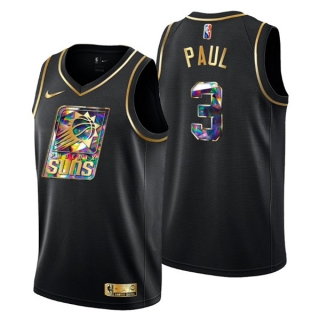 Phoenix Suns #3 Chris Paul 2021-22 Black Golden Edition Diamond Logo Black
