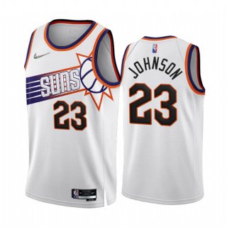 Phoenix Suns #23 Cameron Johnson 2022-23 White 75th Anniversary