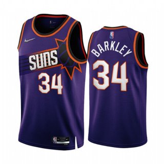 Phoenix Suns #34 Charles Barkley 2022-23 Purple 75th Anniversary Icon Edition