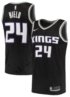 Sacramento Kings Black #24 Buddy Hield Statement Editon Stitched NBA Jersey
