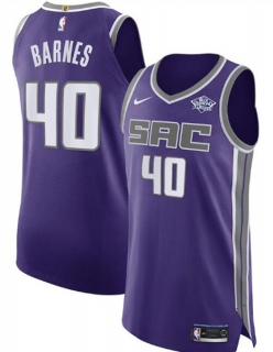 Sacramento Kings Purple #40 Harrison Barnes Icon Edition Stitched NBA Jersey