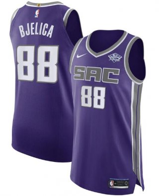 Sacramento Kings Purple #88 Nemanja Bjelica Icon Editon Stitched NBA Jersey