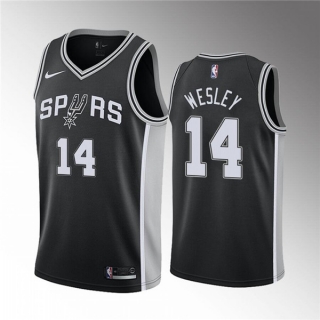 San Antonio Spurs #14 Blake Wesley White Association Edition Stitched Jersey2
