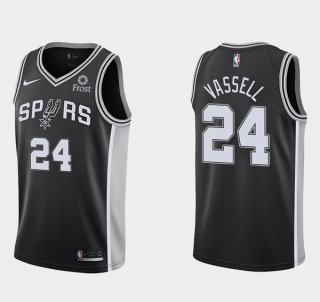 San Antonio Spurs #24 Devin Vassell Black Icon Edition Stitched Basketball Jersey