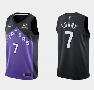 Toronto Raptors #7 Kyle Lowry Purple And Black Stitched NBA Jersey