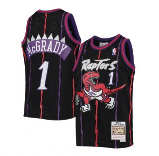Toronto Raptors #1 Tracy McGrady 1998-99 Black Mitchell & Ness Throwback Swingman