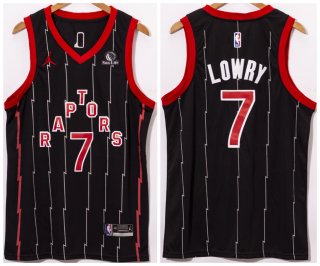 Toronto Raptors #7 Kyle Lowry Black City Edition New Uniform 2020-21 Stitched NBA