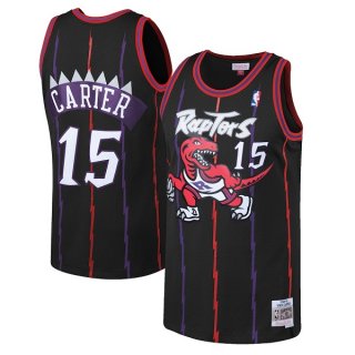Toronto Raptors #15 Vince Carter 1998-99 Black Mitchell & Ness Throwback Swingman