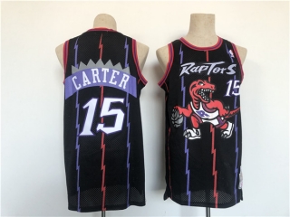 Toronto Raptors #15 Vince Carter Black Basketball Jersey