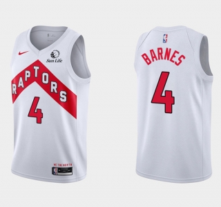 Toronto Raptors #4 Scottie Barnes White Association Edition Basketball NBA Jersey