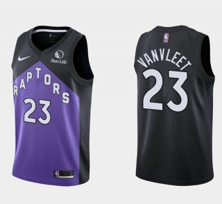 Toronto Raptors #23 Fred Vanvleet Purple And Black Stitched NBA Jersey
