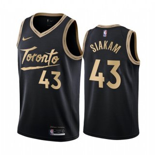 Toronto Raptors #43 Pascal Siakam Black City Edition New Uniform 2020-21 Stitched
