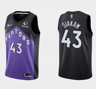Toronto Raptors #43 Pascal Siakam Purple And Black Stitched NBA Jersey