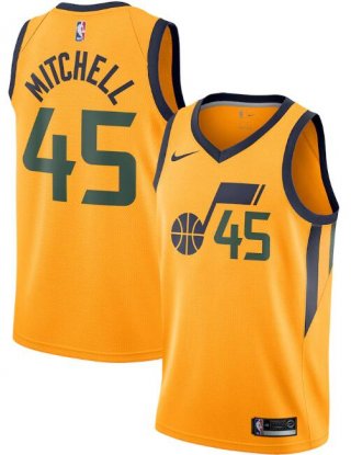 Utah Jazz Gold #45 Donovan Mitchell Statement Edition Swingman Stitched NBA